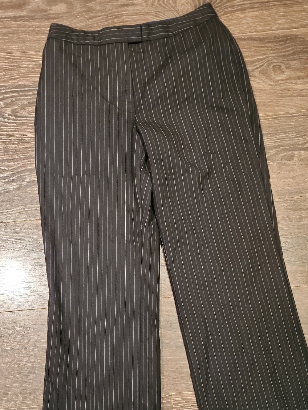 ❤️ BROOKS BROTHERS HIGH RISE WOOL PINSTRIPE TROUSERS / PANTS, 8 (29) - Picture 2 of 5